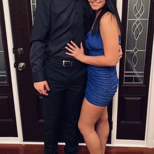 royal blue homecoming dress